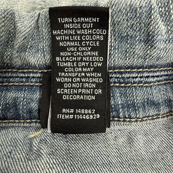 Disney Nightmare Before Christmas Jacket Womens‎ 3 Blue Denim Simply Meant To Be - Picture 9 of 12